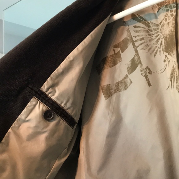 Men’s Guess Premium Large Gray Suede Sports Coat - Picture 5 of 8